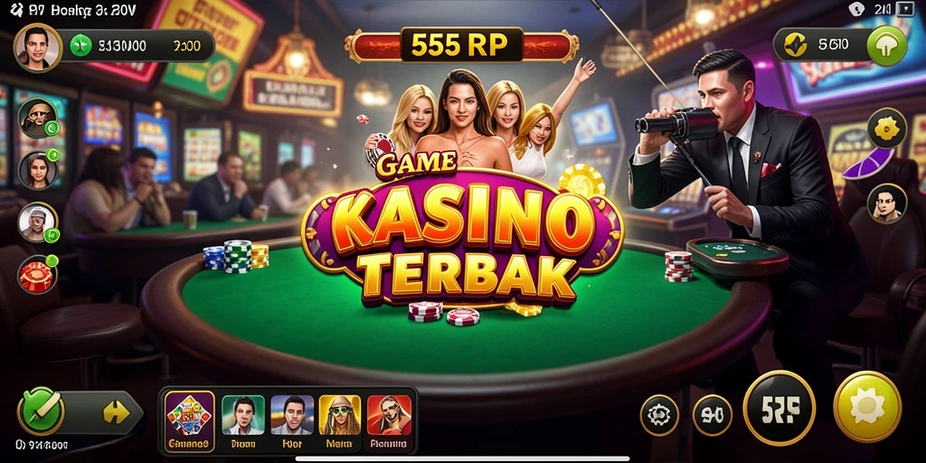 Tampilan gameplay Kasino yang seru dan menarik di 55RP.