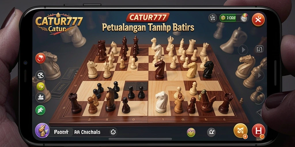 Gameplay CATUR777 menampilkan petualangan catur yang seru dan menarik.