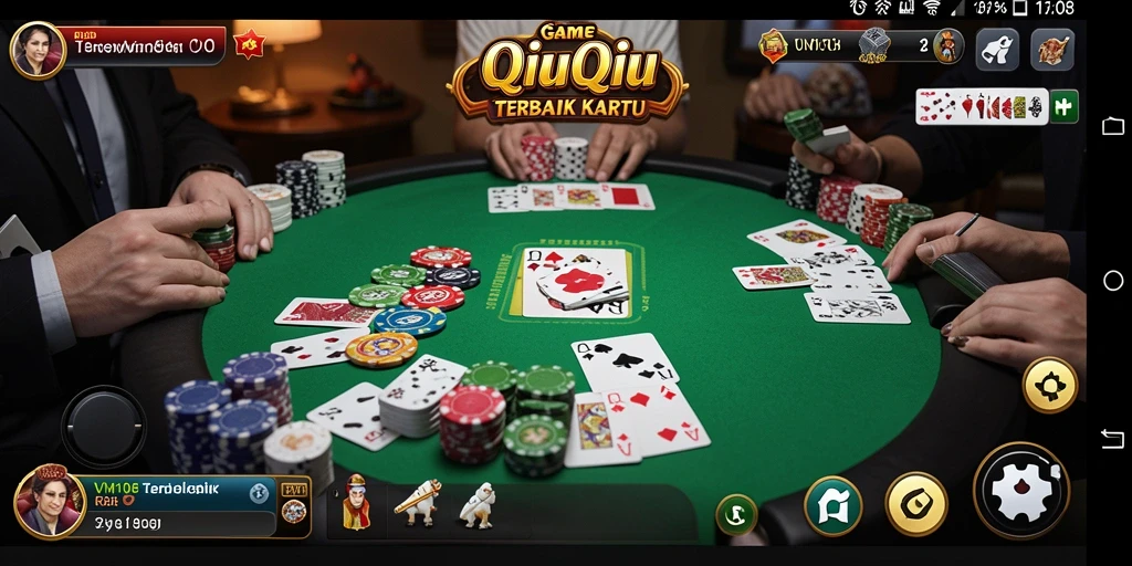 Tampilan gameplay QiuQiu yang seru dan menarik di VM108.